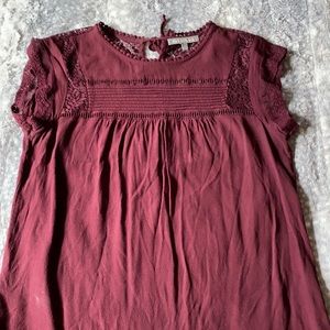 Daniel Rainn Lace Detail Blouse